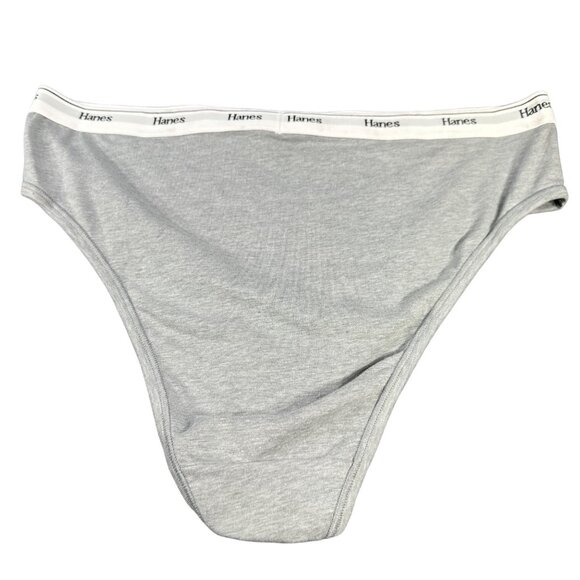 Hanes Originals Women's Size XXL Panty High Leg Heather Gray New With Tags - Picture 2 of 8